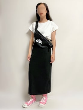 「NIKE(ナイキ)のアイテム(バッグ)」を使った、🌷𝒚𝒖𝒖𝒓𝒊.🌷さん(レディース・150cm)の夏コーディネート