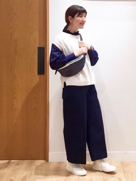 「NIKE(ナイキ)のアイテム(バッグ)」を使った、coen まつもとさん(レディース・163cm)の冬コーディネート