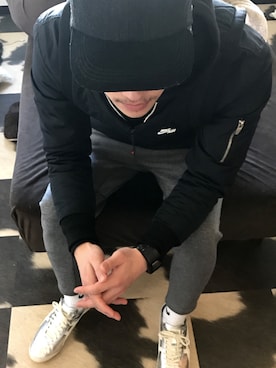 「NIKE(ナイキ)のアイテム(アナログ腕時計)」を使った、nnskさん(メンズ・175cm)の冬コーディネート