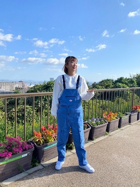 「NIKE(ナイキ)のアイテム(オールインワン・サロペット)」を使った、Wakabaさん(レディース・164cm)の秋コーディネート