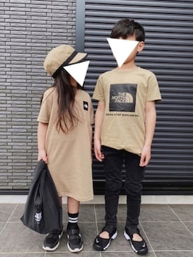ra⋆yuさんの「【WEB限定】THE NORTH FACE/ザ・ノースフェイス KIDS G S/S Onepiece Tee（THE NORTH FACE | ザノースフェイス）」を使ったコーディネート