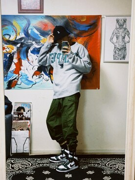 「NIKE(ナイキ)のアイテム」を使った、"nicholas"さん(メンズ・187cm・20代)の冬コーディネート