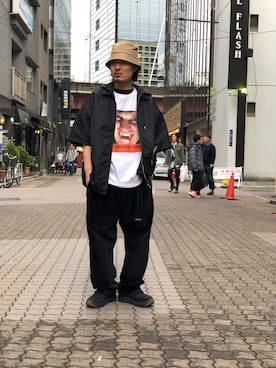 kazuya muraiさんの「WHITELAND/ホワイトランド/A CLOCKWORK ORANGE Tシャツ（WHITELAND | ホワイトランド）」を使ったコーディネート