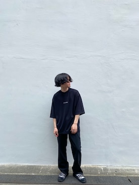 「STUDIOUS(ステュディオス)のアイテム(スラックス)」を使った、遼人さん(メンズ・169cm)の春コーディネート