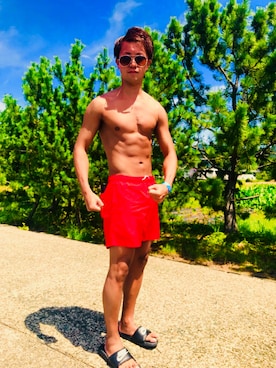 アワビ王子さん(メンズ・180cm)の夏コーディネート
