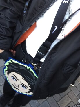 「NIKE(ナイキ)のアイテム(ネックレス)」を使った、yukinosukeさん(レディース・158cm)の冬コーディネート