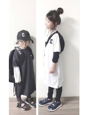 aya＊tomoさんの「NTG32028/onepiece tee//（THE NORTH FACE | ザノースフェイス）」を使ったコーディネート