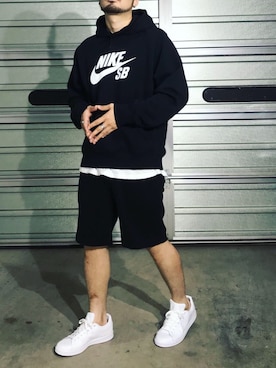 「NIKE(ナイキ)のアイテム(パーカー)」を使った、KenToさん(メンズ・173cm)の夏コーディネート