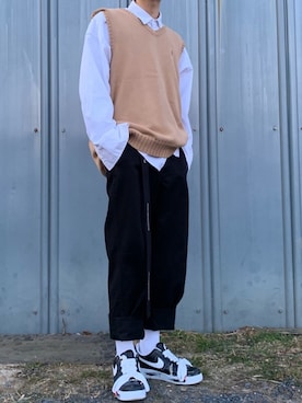「NIKE(ナイキ)のアイテム(ソックス/靴下)」を使った、ぶー。さん(メンズ・178cm)の冬コーディネート