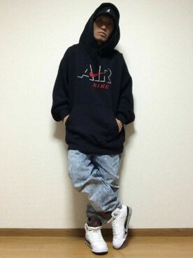 「NIKE(ナイキ)のアイテム(パーカー)」を使った、keitaman_7さん(メンズ・168cm)の秋コーディネート