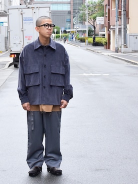 「FFIXXED STUDIOS(フィックスステュディオス)のアイテム」を使った、Wallace & Murronさん(メンズ・170cm)の夏コーディネート