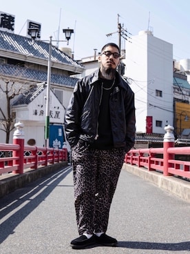 「schott(ショット)のアイテム(ネックレス)」を使った、matsuokaさん(メンズ・170cm)の冬コーディネート