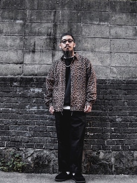 「schott(ショット)のアイテム(ネックレス)」を使った、matsuokaさん(メンズ・170cm)の冬コーディネート