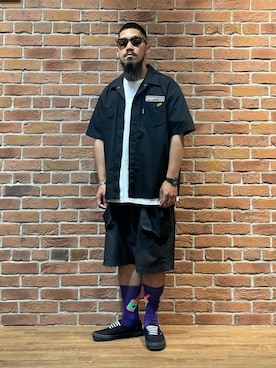 「schott(ショット)のアイテム(ネックレス)」を使った、matsuokaさん(メンズ・170cm)の夏コーディネート