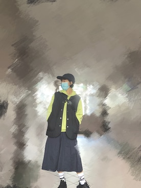 「NIKE(ナイキ)のアイテム(パーカー)」を使った、Winky さん(レディース・150cm)の冬コーディネート
