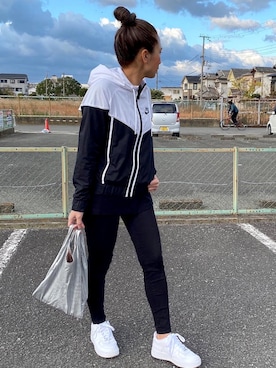 「NIKE(ナイキ)のアイテム(ナイロンジャケット)」を使った、SAYO☻さん(レディース・157cm)の冬コーディネート