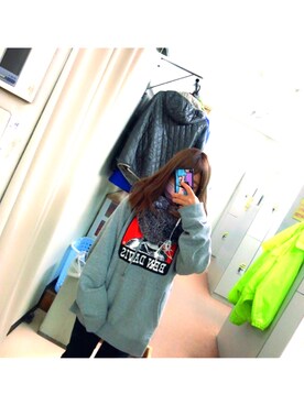 「NIKE(ナイキ)のアイテム(その他)」を使った、なゆさん(レディース・148cm)の冬コーディネート