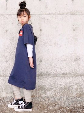 花音さんの「NTG32028/onepiece tee//（THE NORTH FACE | ザノースフェイス）」を使ったコーディネート