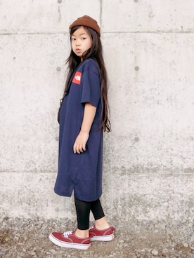 花音さんの「NTG32028/onepiece tee//（THE NORTH FACE | ザノースフェイス）」を使ったコーディネート
