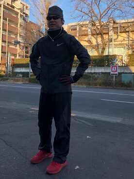 「NIKE(ナイキ)のアイテム(手袋)」を使った、ryotamasa521さん(メンズ・168cm)の冬コーディネート