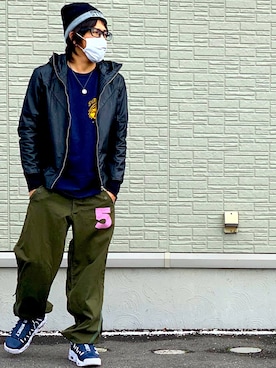 「BENNY(ベニー)のアイテム」を使った、Ziiさん(メンズ・168cm)の春コーディネート