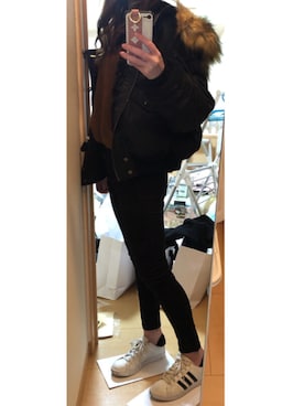 konchanさんの「SHORT N2B（MOUSSY | マウジー）」を使ったコーディネート
