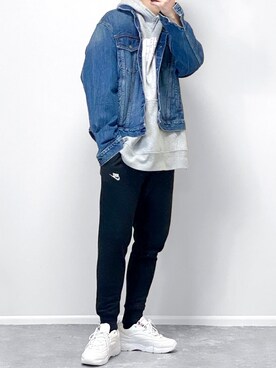 「NIKE(ナイキ)のアイテム(スウェットパンツ)」を使った、gakuさん(メンズ・173cm)の冬コーディネート