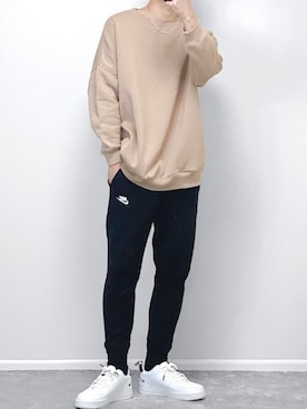 「NIKE(ナイキ)のアイテム(スウェットパンツ)」を使った、gakuさん(メンズ・173cm)の春コーディネート
