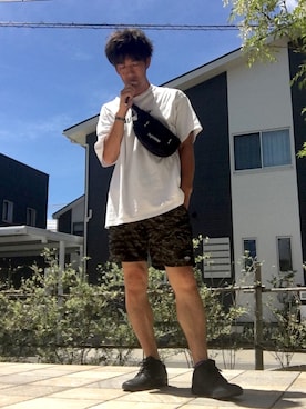 「NIKE(ナイキ)のアイテム(ヘアゴム)」を使った、A☆Gさん(メンズ・176cm)の夏コーディネート