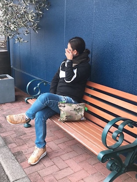 「NIKE(ナイキ)のアイテム(スウェット)」を使った、はこさん(レディース・159cm・40代)の冬コーディネート