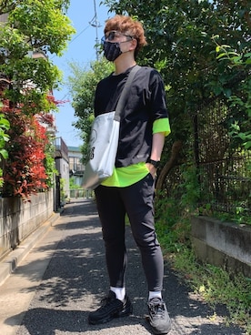 「NIKE(ナイキ)のアイテム(スラックス)」を使った、おっくんさん(メンズ・168cm)の春コーディネート