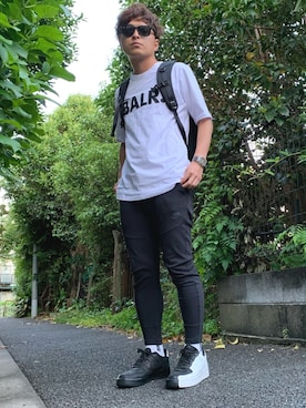 「NIKE(ナイキ)のアイテム(スラックス)」を使った、おっくんさん(メンズ・168cm)の春コーディネート