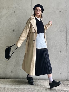 IMOKOさんの「厚底 レースアップ マニッシュシューズ 1861」を使ったコーディネート