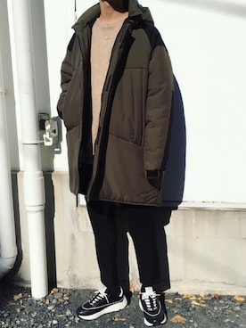 黒坂学さん(メンズ・171cm)の冬コーディネート