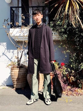 黒坂学さん(メンズ・171cm)の冬コーディネート