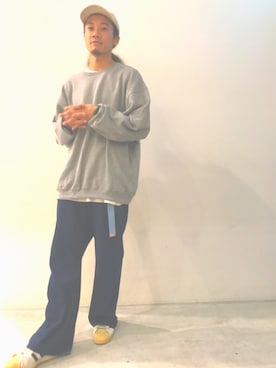 「adidas(アディダス)のアイテム」を使った、伊宝田優真さん(メンズ・175cm)の秋コーディネート