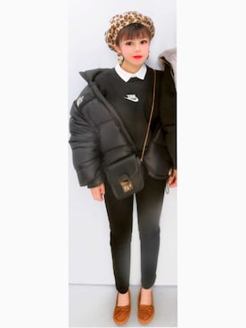 「NIKE(ナイキ)のアイテム(スウェット)」を使った、Rちゃんさん(レディース・150cm)の冬コーディネート