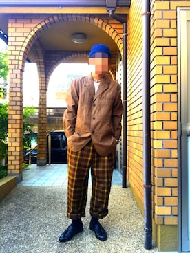 ラー油　さんの（ISSEY MIYAKE | イッセイミヤケ）を使ったコーディネート