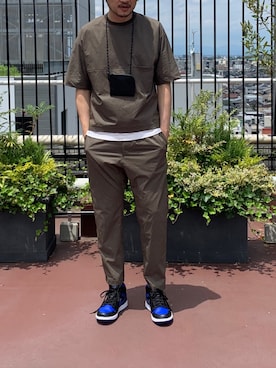 「NIKE(ナイキ)のアイテム(スニーカー)」を使った、塚原 寿雄さん(メンズ・181cm・30代)の夏コーディネート