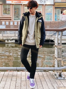 「NIKE(ナイキ)のアイテム(スウェット)」を使った、Naoto さん(メンズ・170cm・20代)の冬コーディネート