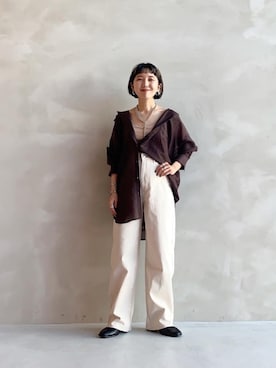 「SENSE OF PLACE by URBAN RESEARCH(センスオブプレイスバイアーバンリサーチ)のスクエアトウセンターシームストレッチブーツ(その他シューズ、ブラック系)」を使った、chi_chanさん(レディース・147cm)の春コーディネート