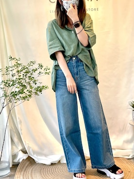 「NIKE(ナイキ)のアイテム(サンダル)」を使った、小柄コーデ*まいさん(レディース・152cm・20代)の春コーディネート