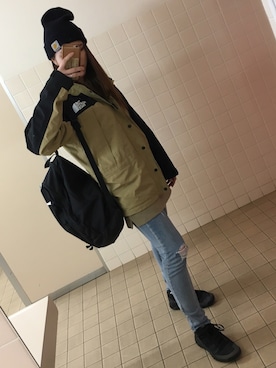 「NIKE(ナイキ)のアイテム(バックパック/リュック)」を使った、Renaさん(レディース・164cm)の秋コーディネート