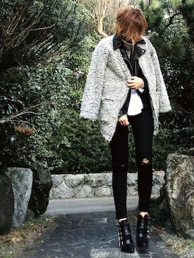 「Denim & Supply Ralph Lauren(デニムアンドサプライラルフローレン)のアイテム(ジャケット/アウター)」を使った、いーちさん(レディース・165cm)の冬コーディネート