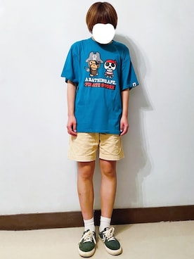 RURURUKIAさんの（A BATHING APE | アベイシングエイプ）を使ったコーディネート