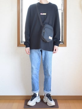 「NIKE(ナイキ)のアイテム(ショルダーバッグ)」を使った、Kentoさん(メンズ・175cm)の春コーディネート