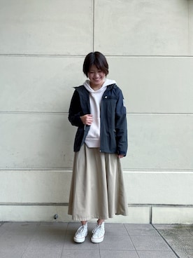 「schott(ショット)のアイテム(スカート)」を使った、AYANEさん(レディース・166cm)の春コーディネート