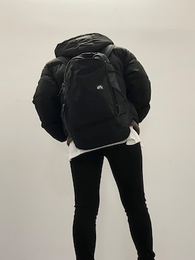「NIKE(ナイキ)のアイテム(バックパック/リュック)」を使った、A Y A K Aさん(レディース・163cm)の冬コーディネート