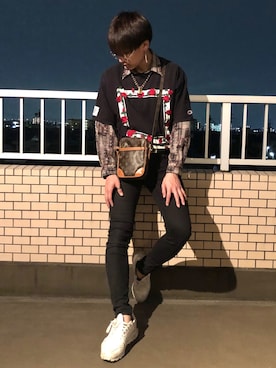 「NIKE(ナイキ)のアイテム(リング)」を使った、ykunykunさん(メンズ・172cm)の春コーディネート