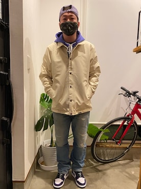 「NIKE(ナイキ)のアイテム(セットアップ)」を使った、4U♾1984さん(メンズ・170cm・30代)の春コーディネート